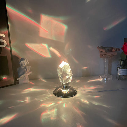 Skorter | LuxorLite Diamond Crystal LED Table Lamp | Luxurious Mood Light | 3 or 16 Color Change | Wireless Night Light