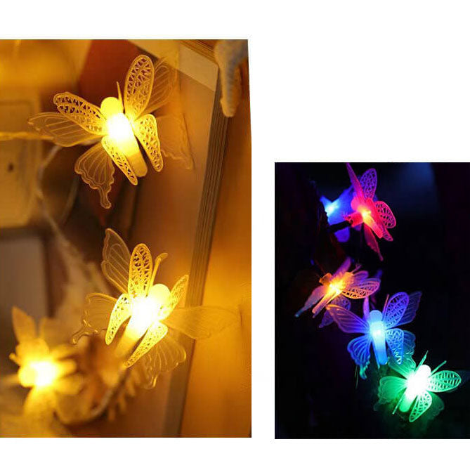 Skorter | Luminelle LED String Lights | Butterfly Design | For Garden, Balcony & Terrace | Outdoor Decor