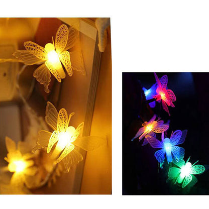 Skorter | Luminelle LED String Lights | Butterfly Design | For Garden, Balcony & Terrace | Outdoor Decor