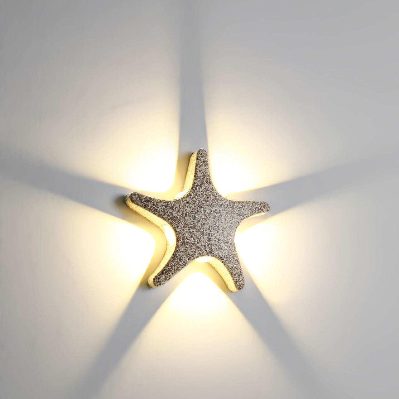 Skorter | Contemporary Simplicity Aluminum Starfish Design LED Waterproof Wall Lantern Lamp for Outdoor Terrace