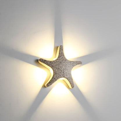 Skorter | Contemporary Simplicity Aluminum Starfish Design LED Waterproof Wall Lantern Lamp for Outdoor Terrace