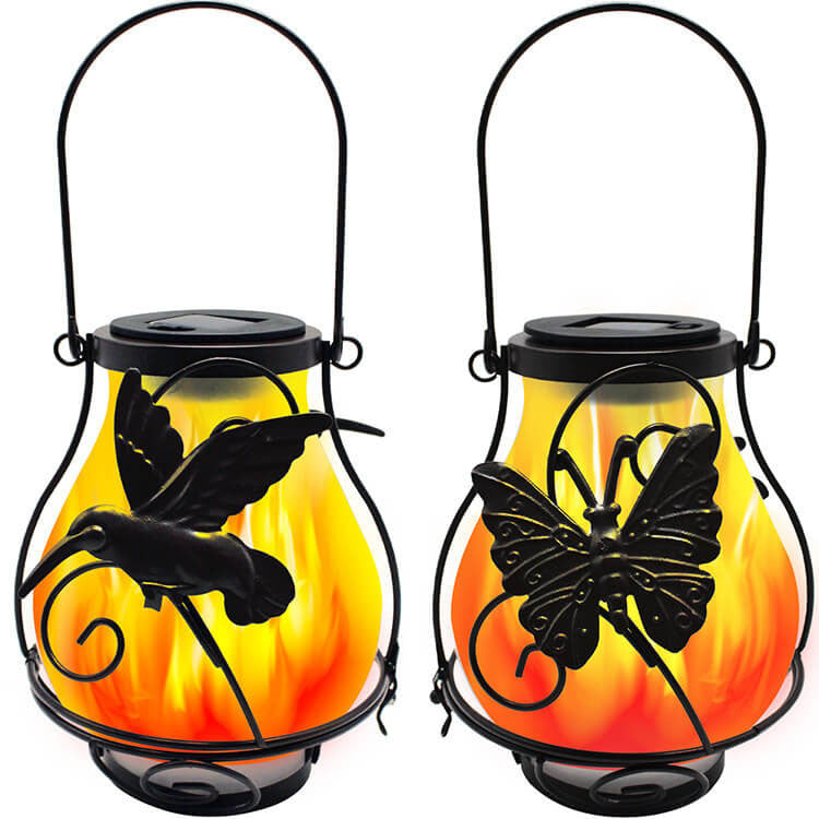 Skorter | Solar Retro Lantern LED Decorative Outdoor Lighting Waterproof Garden Hanging Light