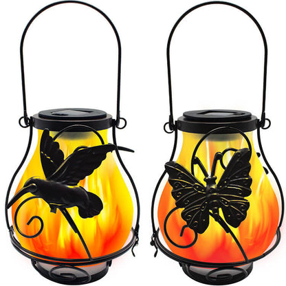 Skorter | Solar Retro Lantern LED Decorative Outdoor Lighting Waterproof Garden Hanging Light