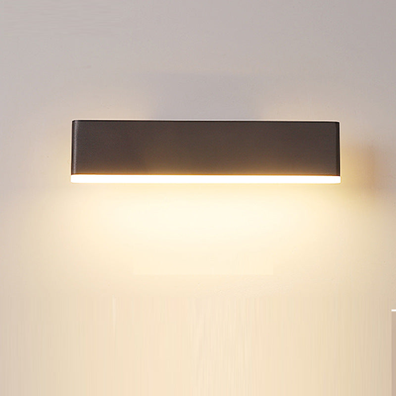 Skorter | Aqsa Minimalist LED Wall Lamp - Black/Gold/Brown, Bedroom, Metal