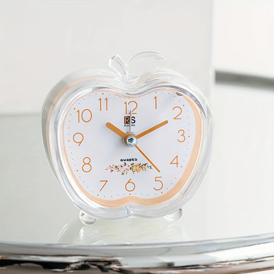 Skorter | CrystalFruit - Elegant Apple-Shaped Alarm Clock with Night Light