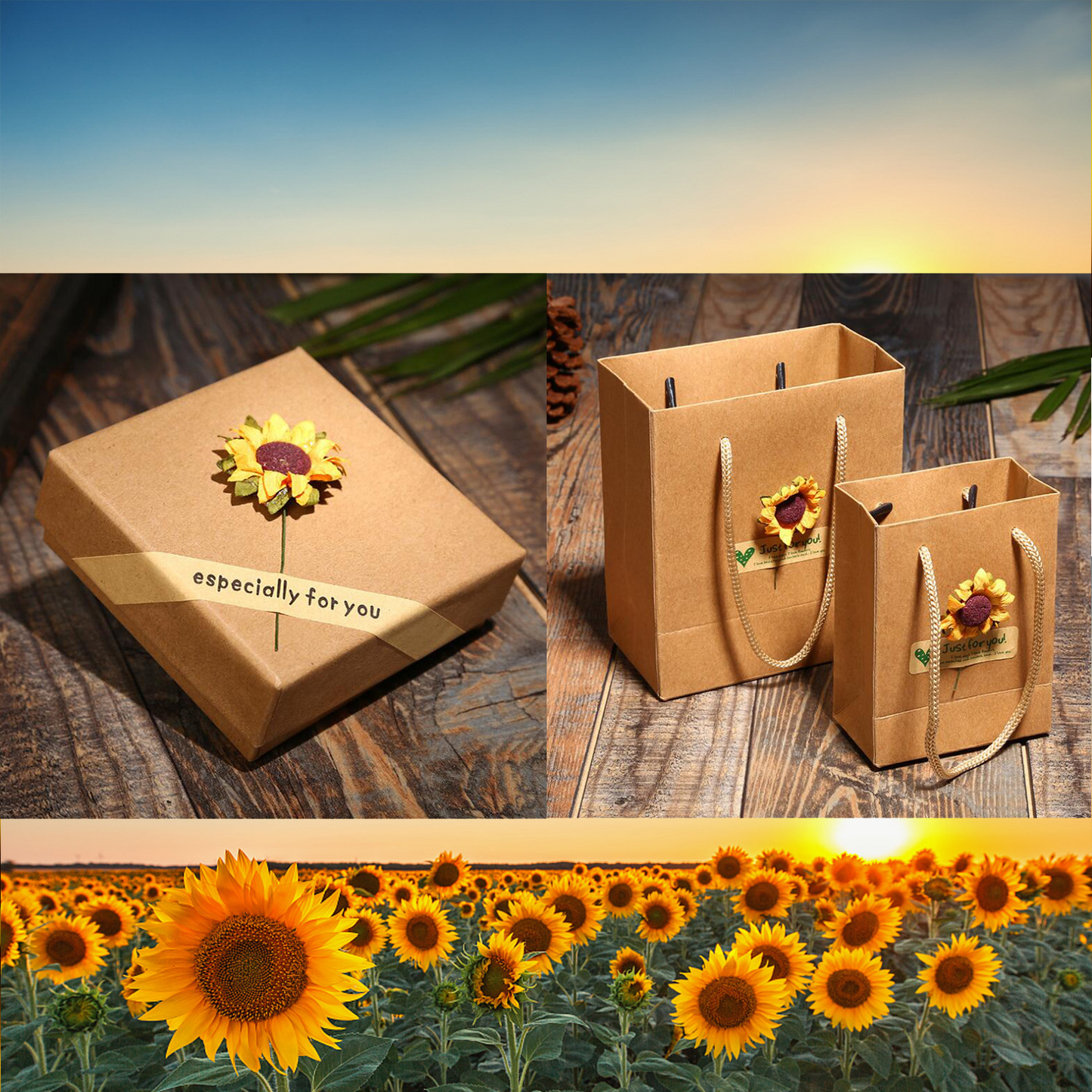 Skorter | "You Are My Sunshine" Sunflower Necklace(Double-sided engraving)