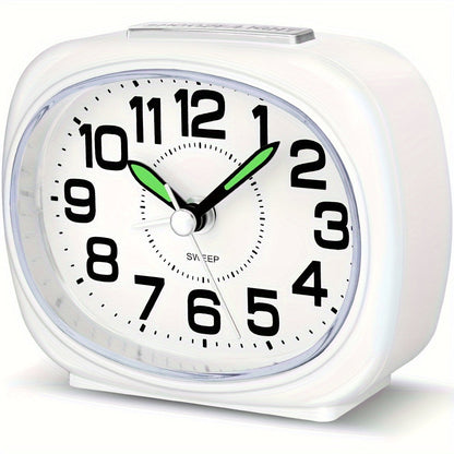 Skorter | TravelTime - Silent Non-Ticking Alarm Clock with Night Light