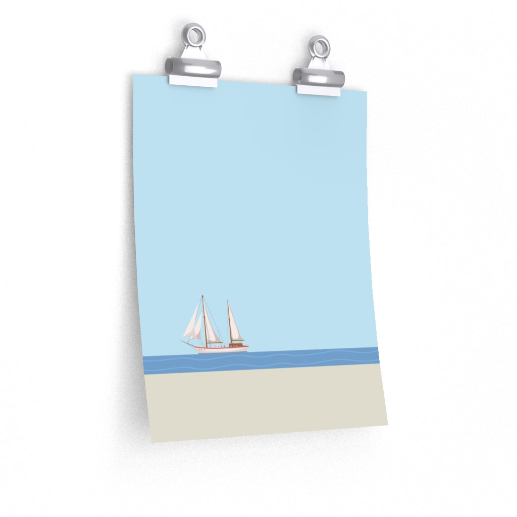 Skorter | Boat in the Ocean Poster