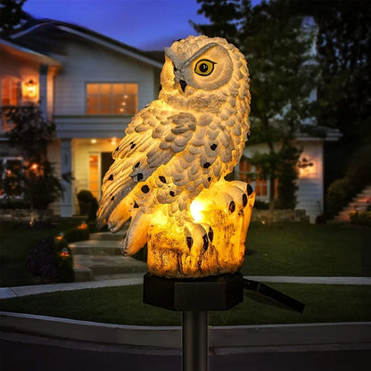 Skorter | Solar Garden Light Owl – LED Outdoor Light for Garden, Terrace and Balcony, weatherproof