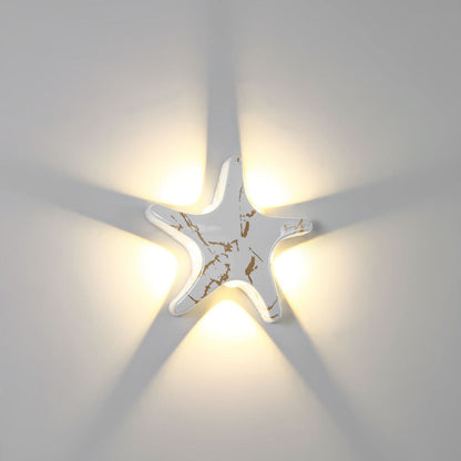 Skorter | Contemporary Simplicity Aluminum Starfish Design LED Waterproof Wall Lantern Lamp for Outdoor Terrace