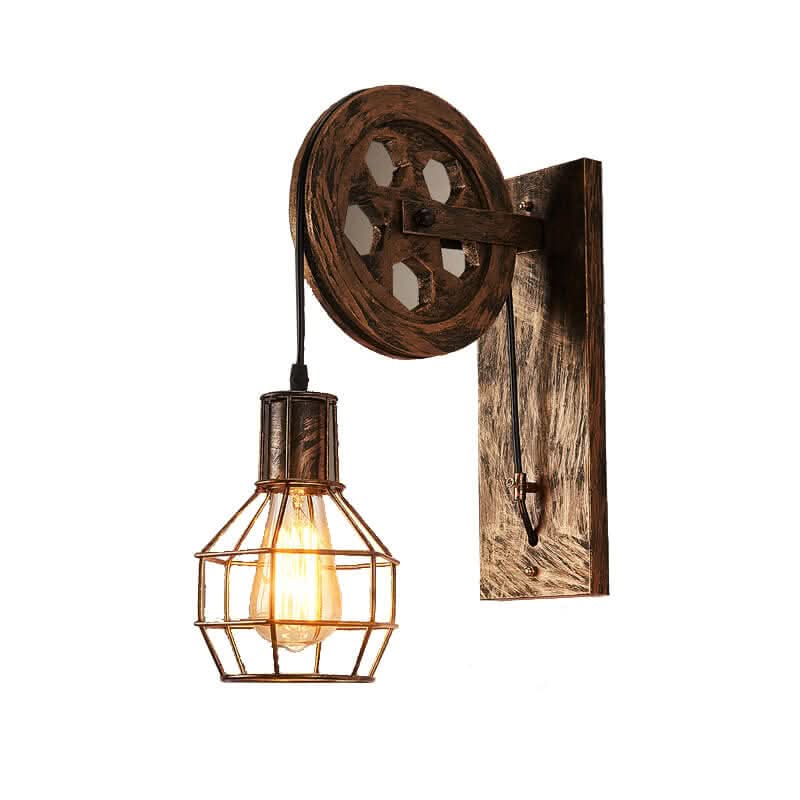 Skorter | Lightbur - Geometric Wall Lamp With Iron Lamp Dome