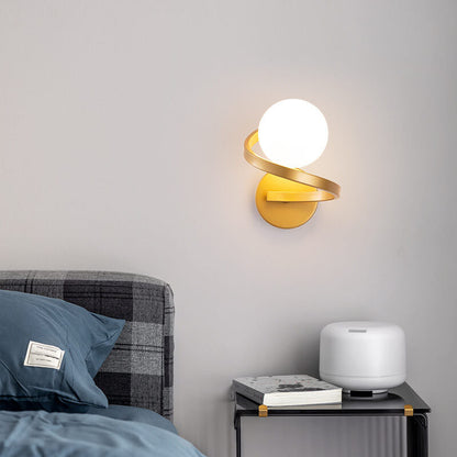 Skorter | Modern minimalist curved LED wall lamp with 1 light