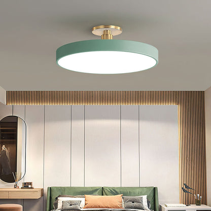 Skorter | Modern LED Semi Flush Mount Ceiling Light | Energy-Saving. Durable Design for Hallway. Dining Room & Living Room