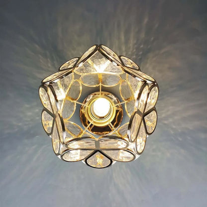 Skorter | Flowers Style Glass Hallway Ceiling Light