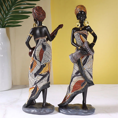Skorter | African Female Musician Sculpture