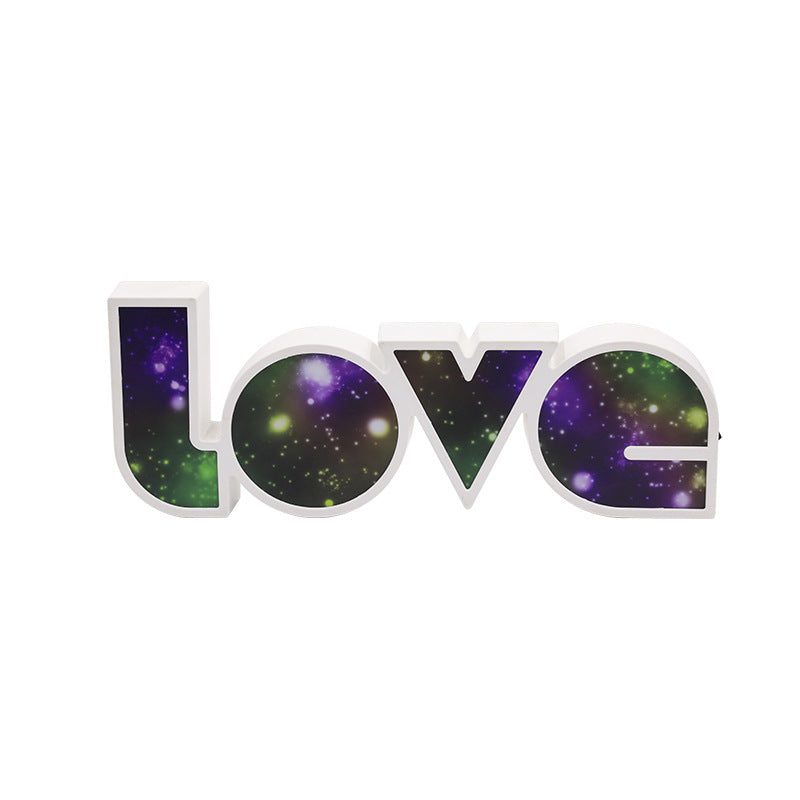 Skorter | Modern Art Deco waterproof PS LOVE letters LED table lamp for the bedroom