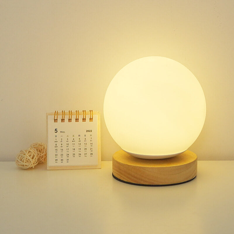 Skorter | Modern Minimalist Round USB rechargeable LED table lamp