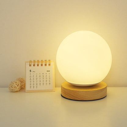 Skorter | Modern Minimalist Round USB rechargeable LED table lamp