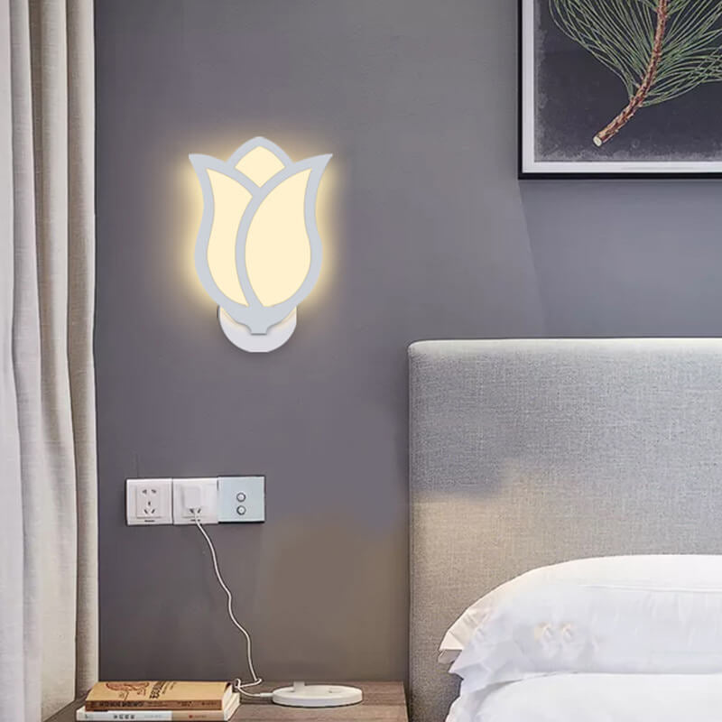 Skorter | Modern, minimalist, creative LED wall lamp in rose design