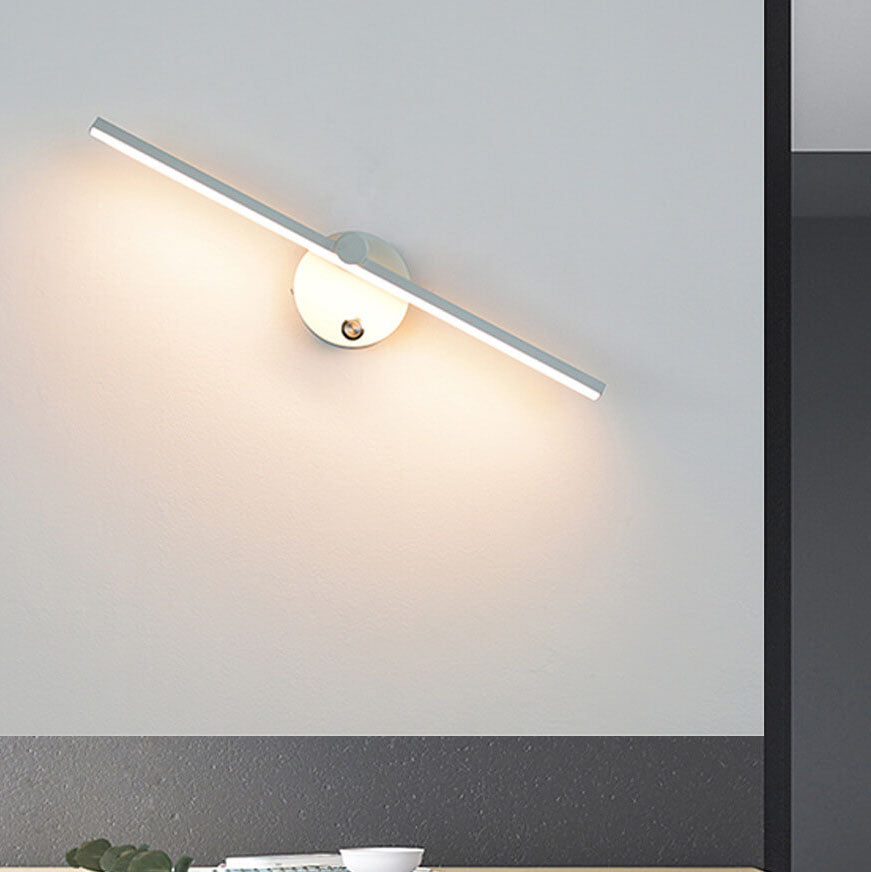 Skorter | Nordic Minimalist Aluminium Long Bar Switch LED Mirror Wall Light Lamp