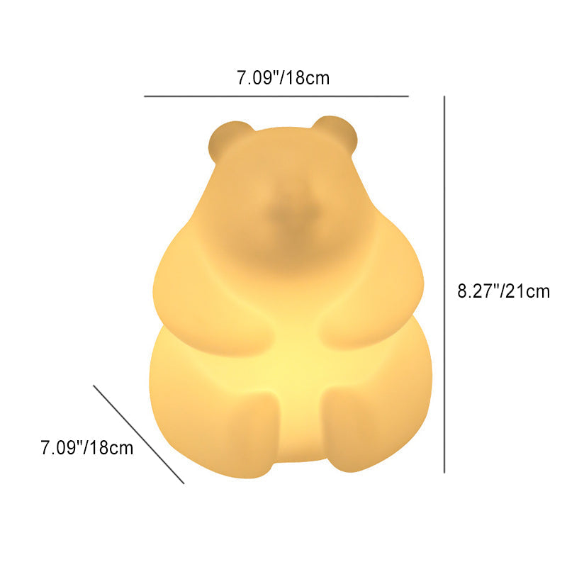 Skorter | Contemporary Creative Bear PE LED Table Lamp for the Living Room