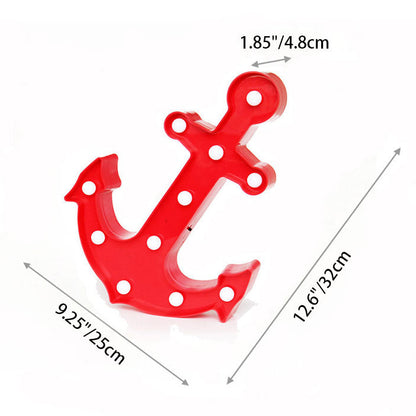 Skorter | Skandinavisk modern båtankare ABS batteri LED vägglampa 