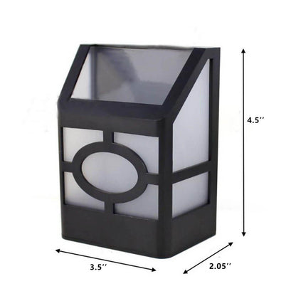 Skorter | Retro Solar Square Waterproof Outdoor LED Garden Fence Wall Lamp