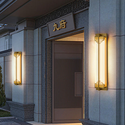 Skorter | LumaRay Waterproof LED Wall Light | Stainless Steel Glass | Rectangular | Outdoor Lighting Terrace