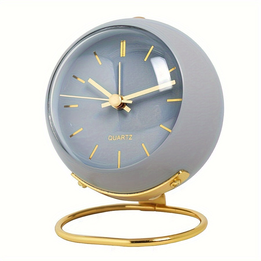 Skorter | EleganceTime - Stylish Quartz Alarm with Metal Frame