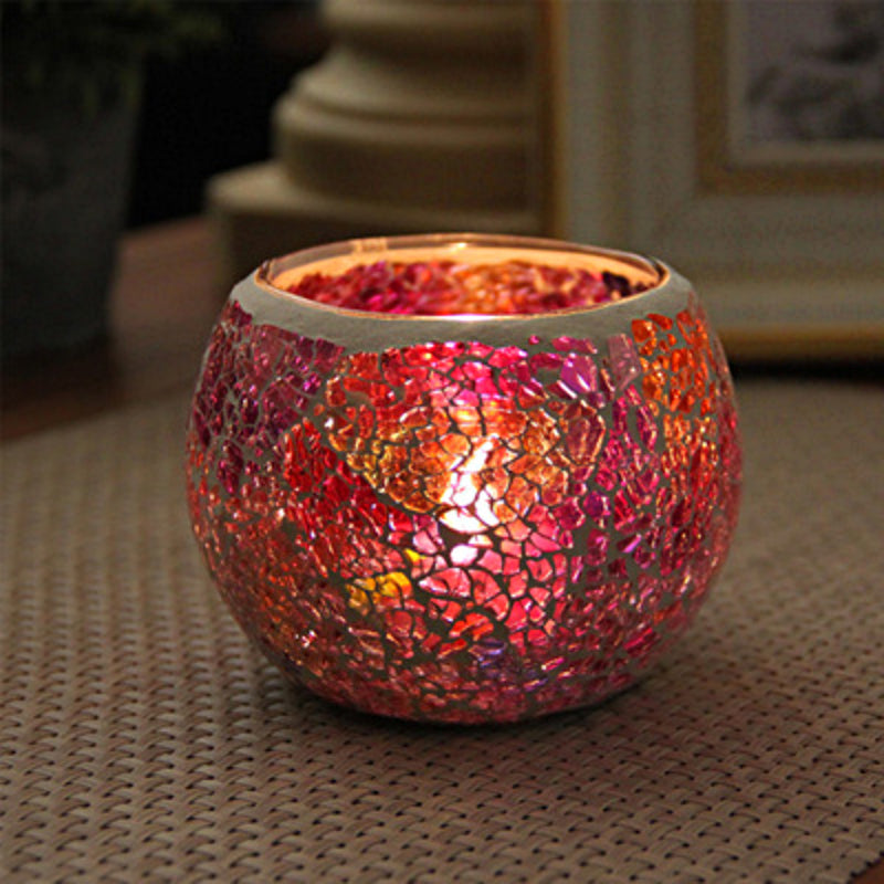 Skorter | European Retro Glass Mosaic Tealight Holder
