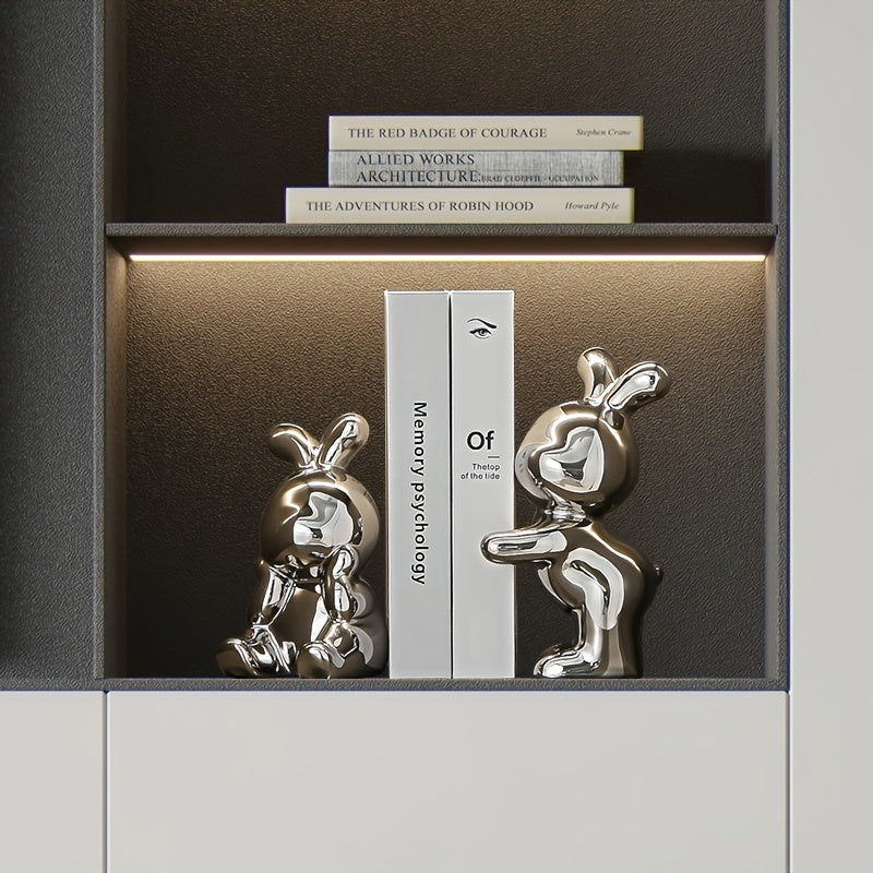 Skorter | BunnyAnime - Cute Bunny Bookends for Living Room Decor