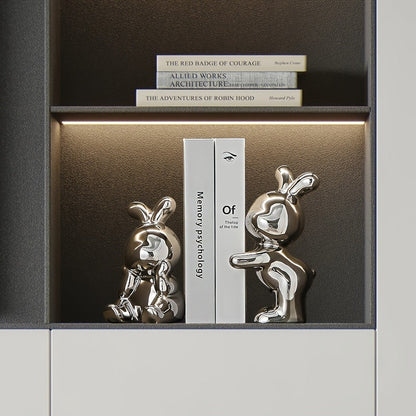 Skorter | BunnyAnime - Cute Bunny Bookends for Living Room Decor
