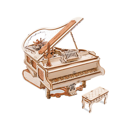 Skorter | DIY 3D Wood Puzzle Magic Piano Mechanical Music Box Toy