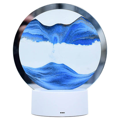 Skorter | Creative Round Hourglass Quicksand 3D LED Night Light Table Lamp