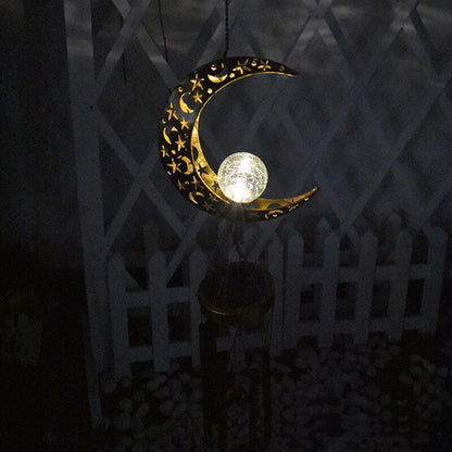 Skorter | Industrial Solar Hanging Wind Chime Lamp Outdoor Decorative LED Pendant Light