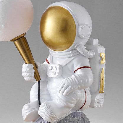 Skorter | CosmoBuddy Astronaut Wall Lamp | Creative Design | Resin & ABS | LED Bedroom Light