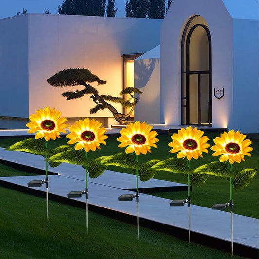 Skorter | Solar Sunflower LED Outdoor Lawn Decorative Ground Stake Light