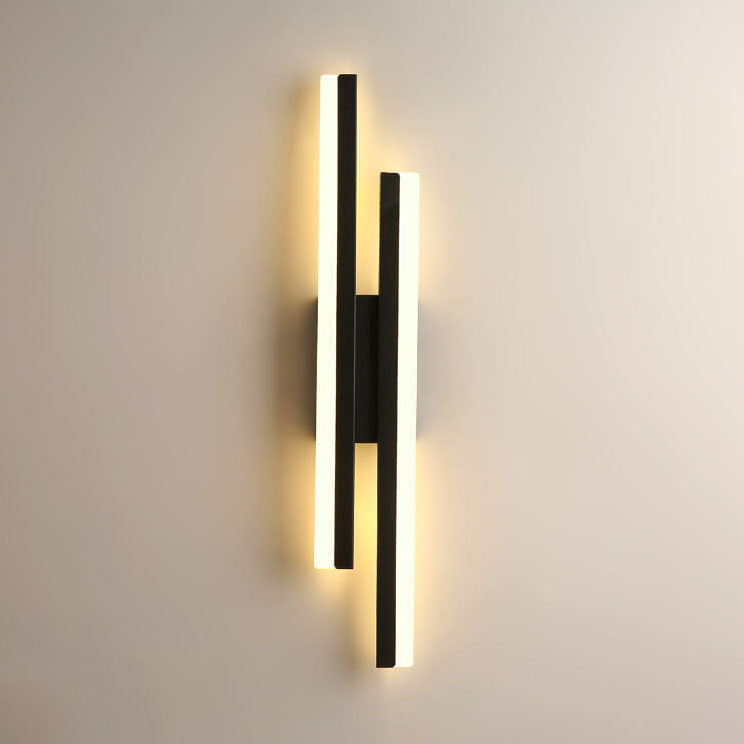 Skorter | LuxLine Modern LED-vägglampa | Minimalistisk design | Järn och akryl | Dimbar lampa