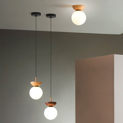 Skorter | Hikari Japanese LED Ceiling Light – Minimalist Wooden Frame Zen Lamp