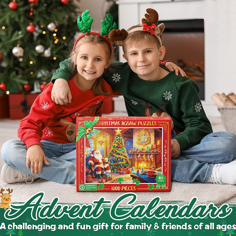 skorter | Advent Calendar Christmas Puzzle Blind Box 24 Pieces 1000 Pieces