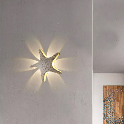 Skorter | Contemporary Simplicity Aluminum Starfish Design LED Waterproof Wall Lantern Lamp for Outdoor Terrace