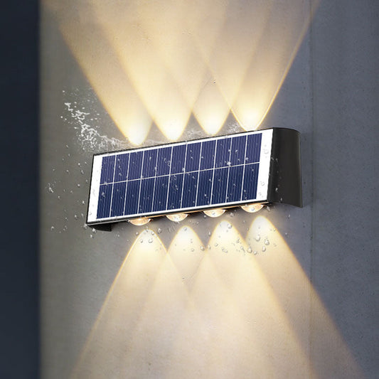 Skorter | Modern Simplicity Solar Waterproof Rectangular ABS PMMA LED Wall Light Lamp For Outdoor Patio