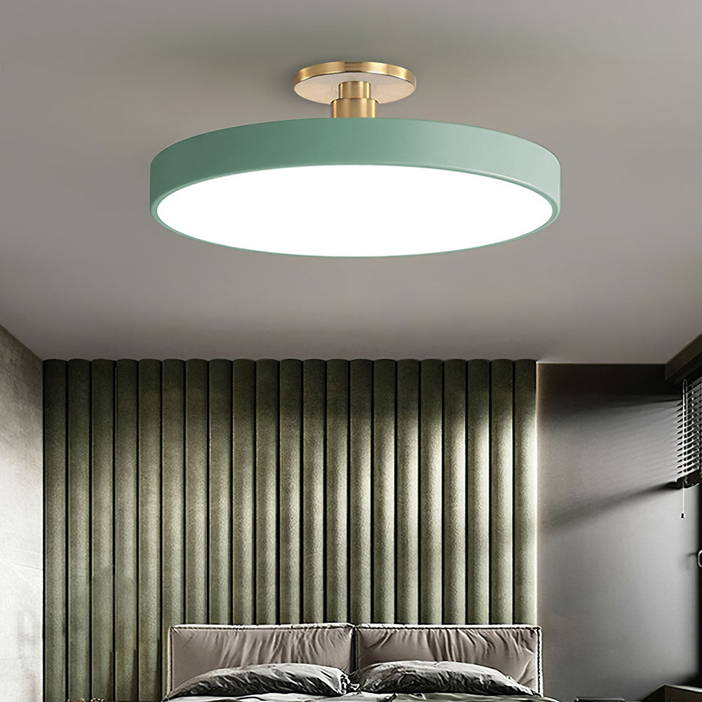 Skorter | Modern LED Semi Flush Mount Ceiling Light | Energy-Saving. Durable Design for Hallway. Dining Room & Living Room