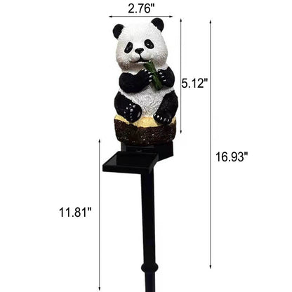 Skorter | Solar resin panda outdoor waterproof patio decoration ground light