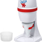 Skørter | Electric Hawaiian Tabletop Snow Cone Machine, Shaved Ice Machine Included 1 Reusable Plastic Cup and Ice Molds, White/Green