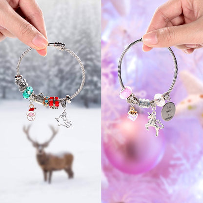 Skørter | Charm Bracelet Making Kit, Gifts for 6 7 8 9 year old girls, Girl toys aged 6-12, 6 7 8 9 year old girl birthday gifts, Arts and crafts for children aged 6-8, Jewelry making set