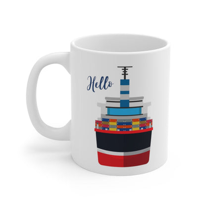 Skorter | Cargo Ship Ceramic Mug 11oz