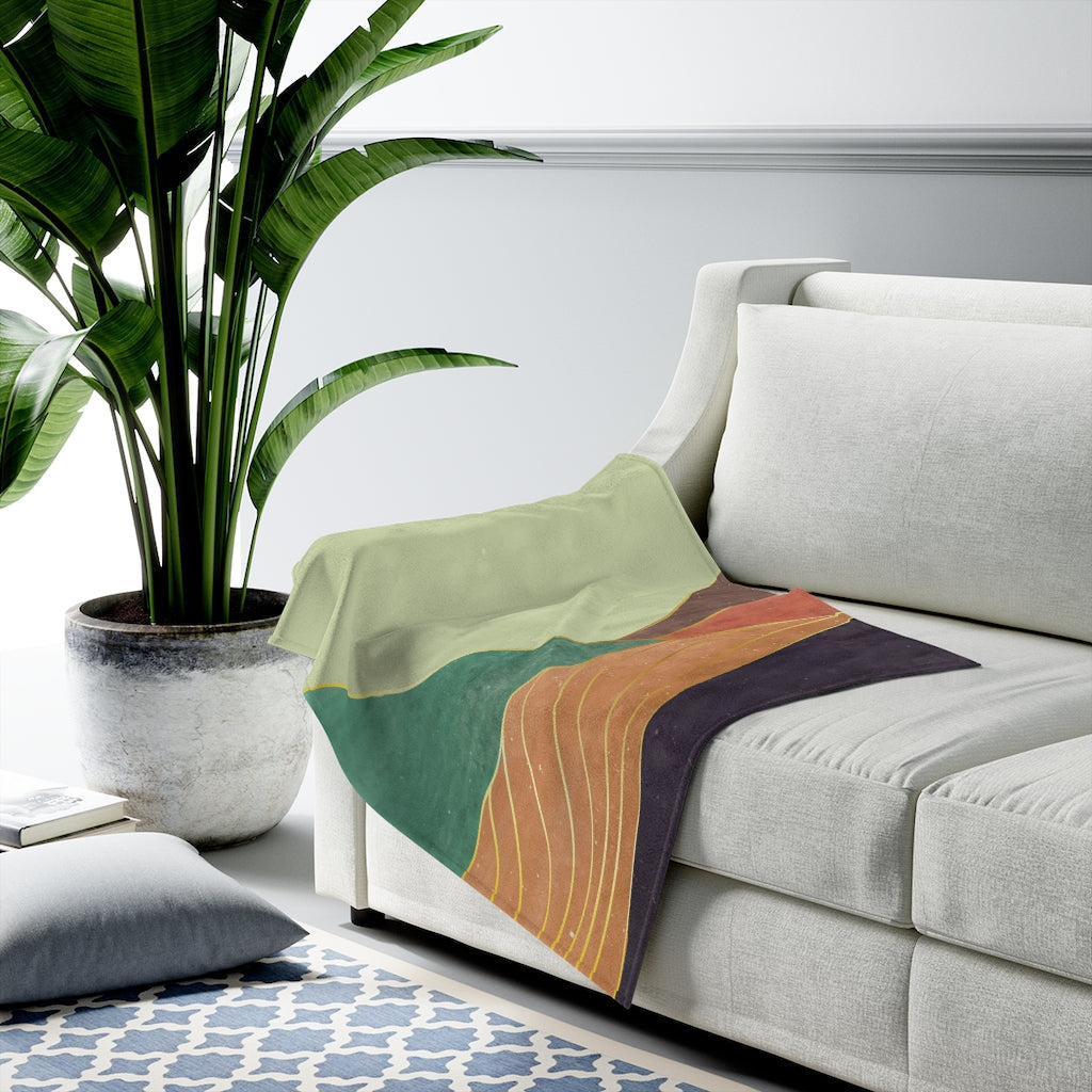 Skorter | Mountain Velveteen Plush Blanket