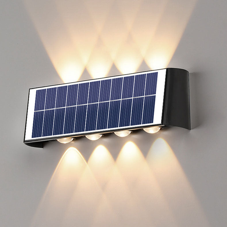 Skorter | Modern Simplicity Solar Waterproof Rectangular ABS PMMA LED Wall Light Lamp For Outdoor Patio