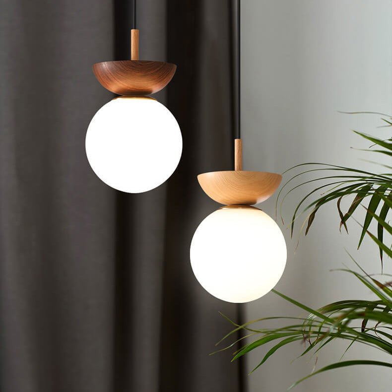 Skorter | Hikari Japanese LED Ceiling Light – Minimalist Wooden Frame Zen Lamp